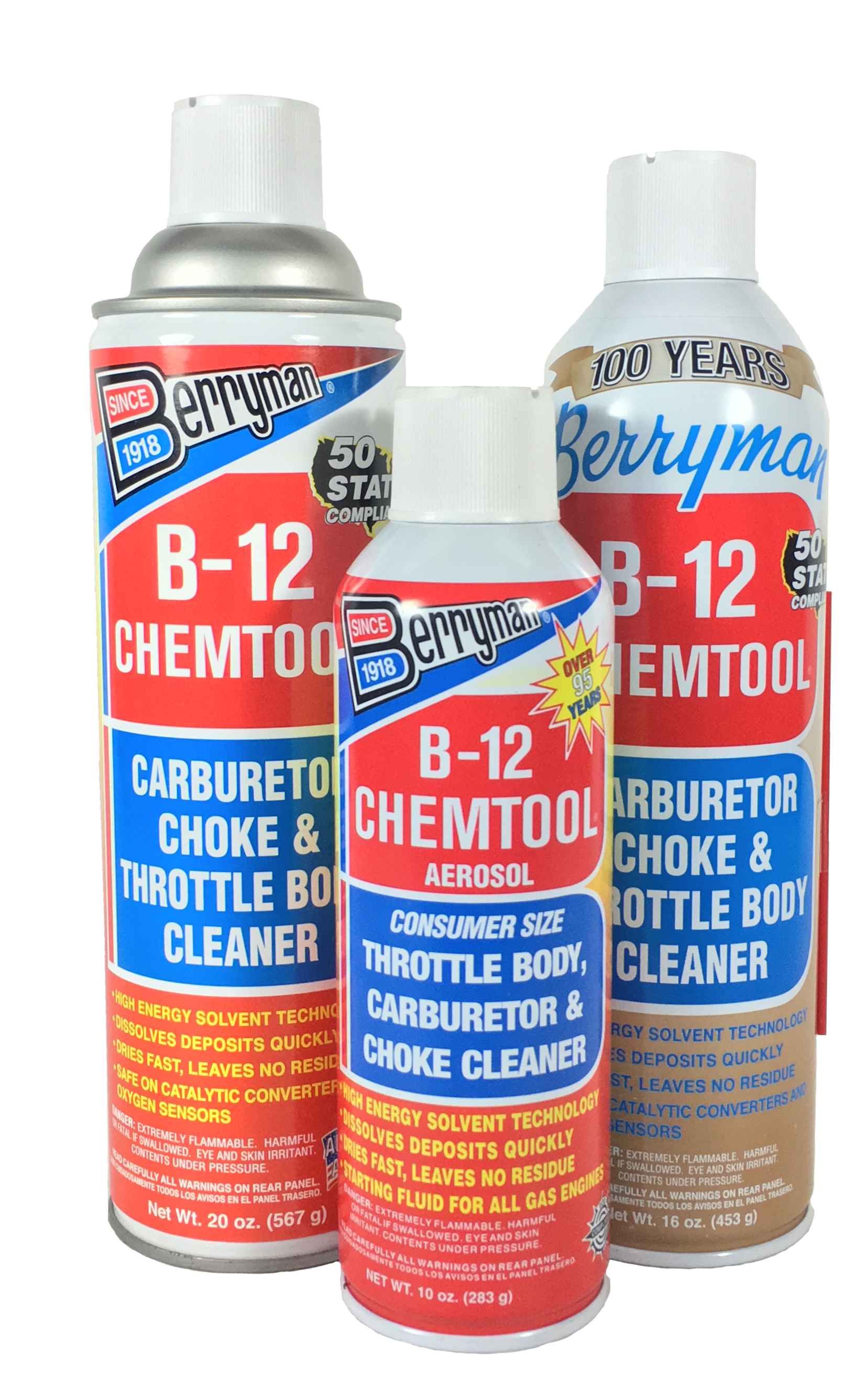 Berryman® B-12 Chemtool® Carburetor, Choke & Throttle Body Cleaner [VOC  compliant in all 50 states]