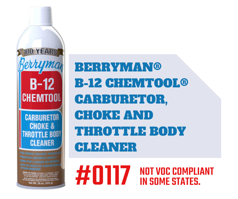 Spray-on B12 Chemtool Carb, Choke, and Throttle Body Cleaner