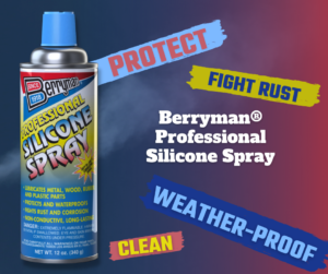 Berryman® Professional Silicone Spray with fast-drying formula