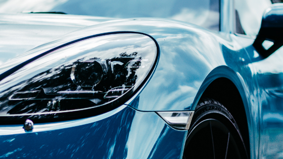 Front End Close-Up, Luxury Automobile