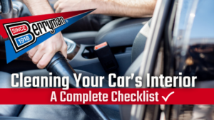 Interior Vehicle Cleaning Checklist